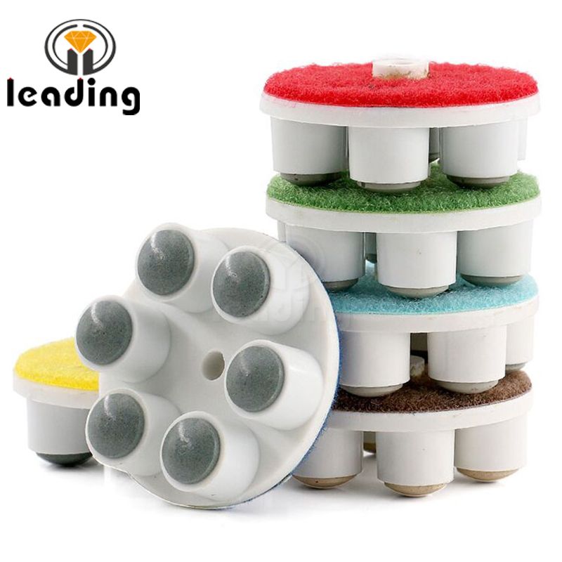 2-3 / 8 inci (60mm) 6 Post Resin Bond Polishing Pads