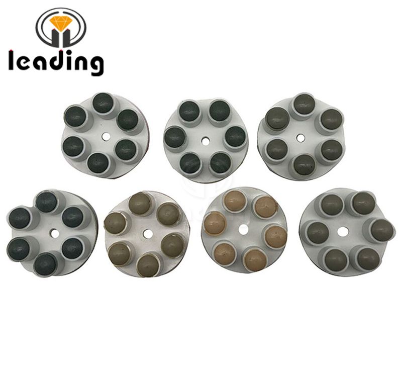 2-3 / 8 inch (60mm) 6 Post Resin Bond Polishing Pads