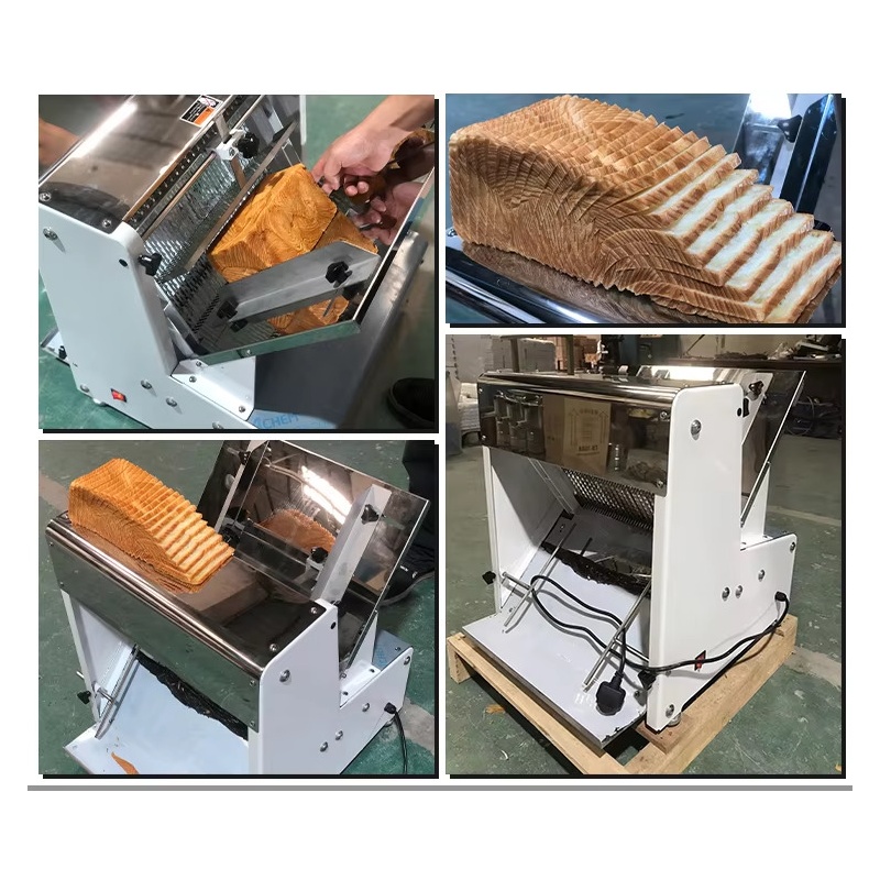 Automatic Bread Cutter Automatic Tabletop Bread Slicer Machine For Bakery