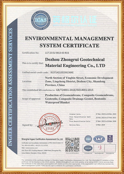 Geo Rim Engineering Co., Ltd. Certificate MEDD000000C
