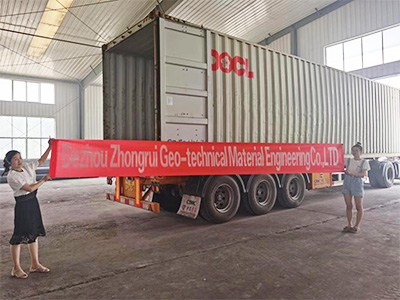 Rough Geomembrane Shipped To Indonesia