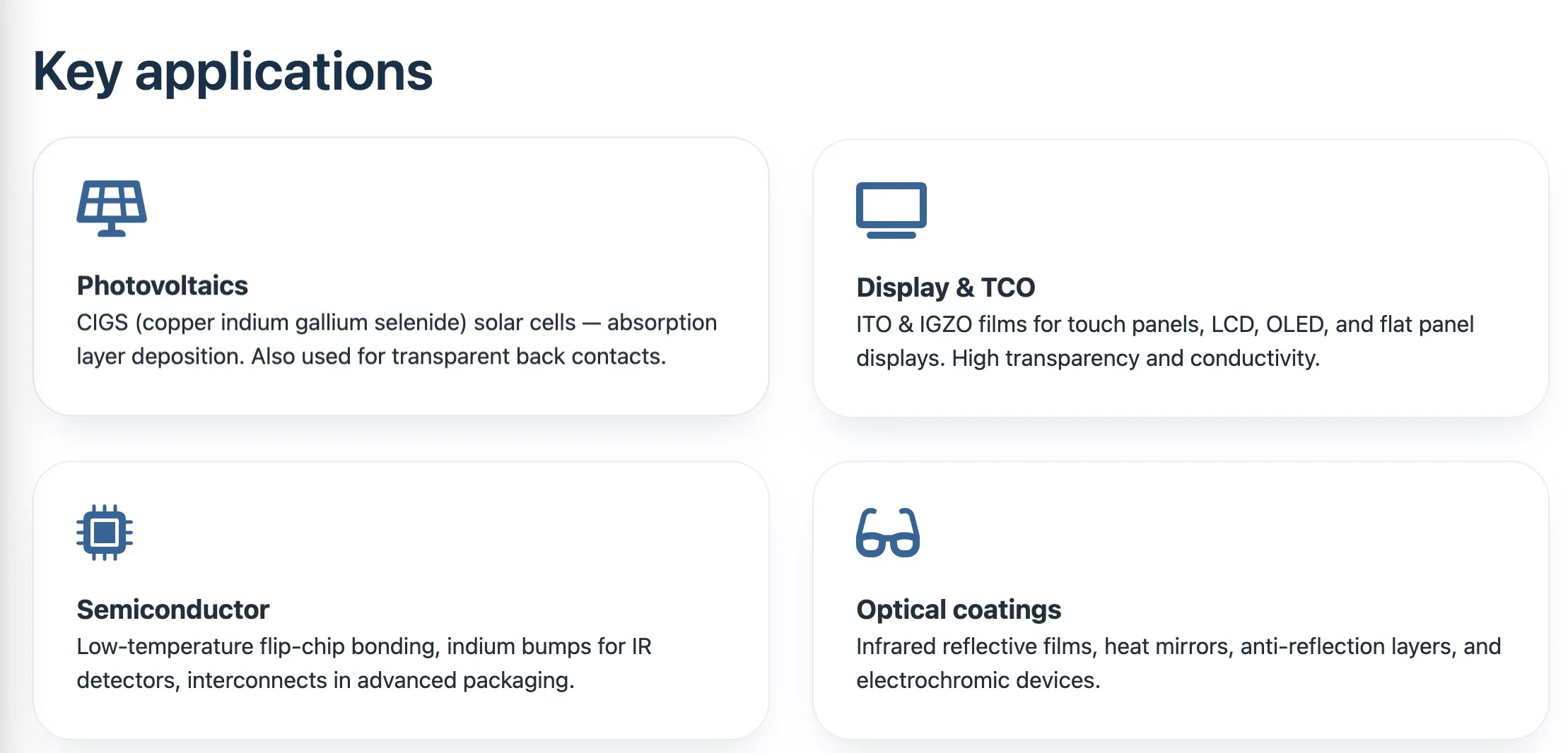 Indium Sputtering Target | High Purity In Metal Target for PVD & CVD