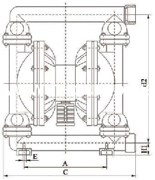 QBK-T Cast Iron Pneumatic Diaphragm Pumps