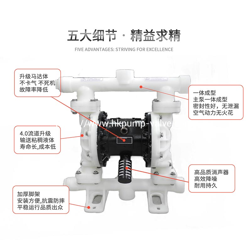 QBK-S Plastic Pneumatic Diaphragm Pumps