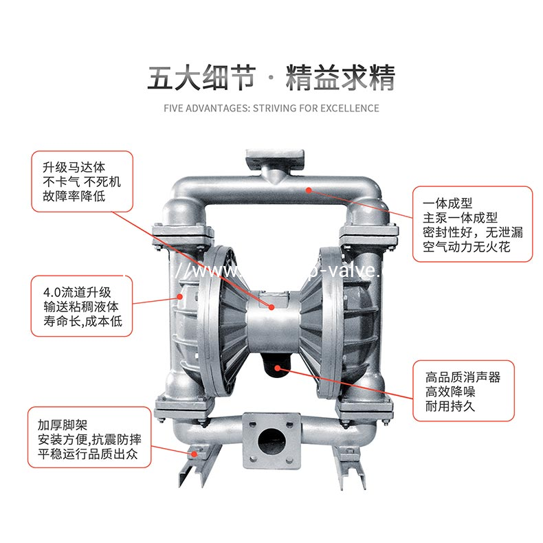 QBK-G Stainless Steel Pneumatic Diaphragm Pumps