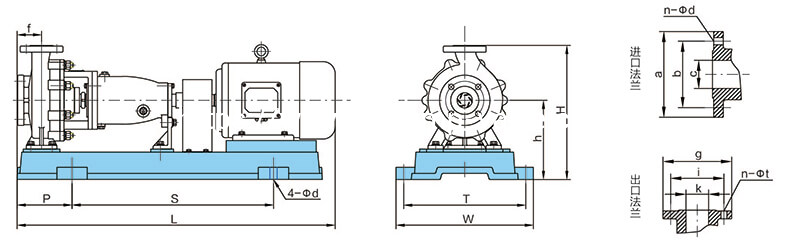 IHF-kNS Fluoroplastic Alloy Centrifugal Pumps