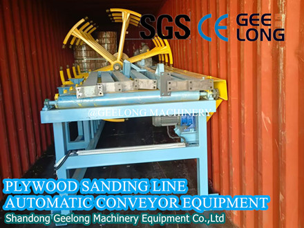 Automatic plywood sanding line equipment load containers today