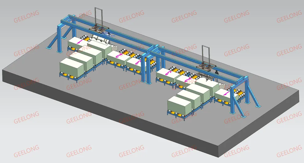 Film Stacking Process Line Film Faced Plywood Grading and Stacking Line | Auto Sorting