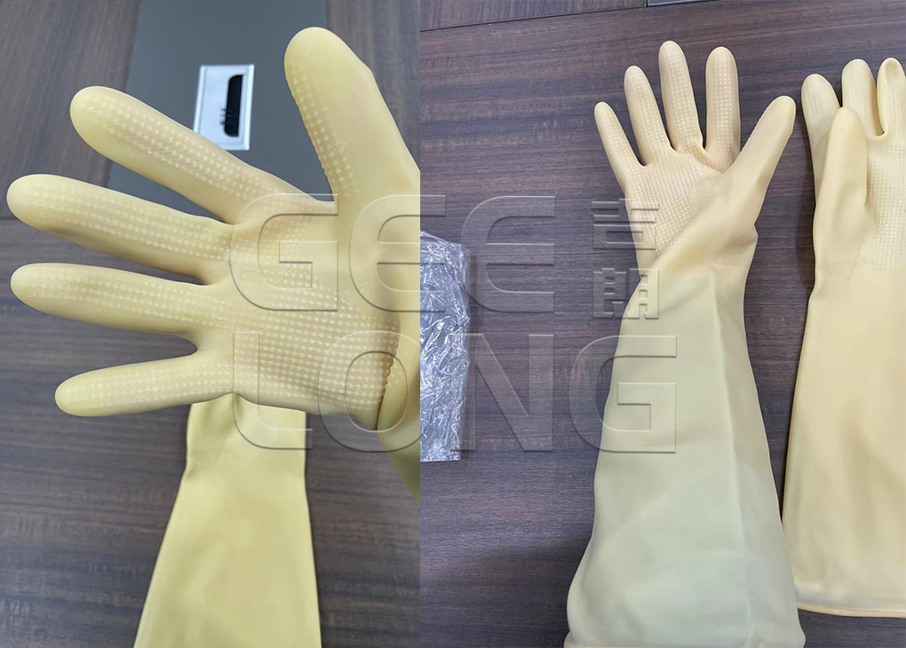 Latex gloves, working gloves