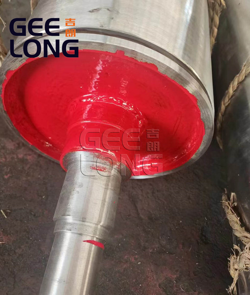 Steel roller for glue spreader machine