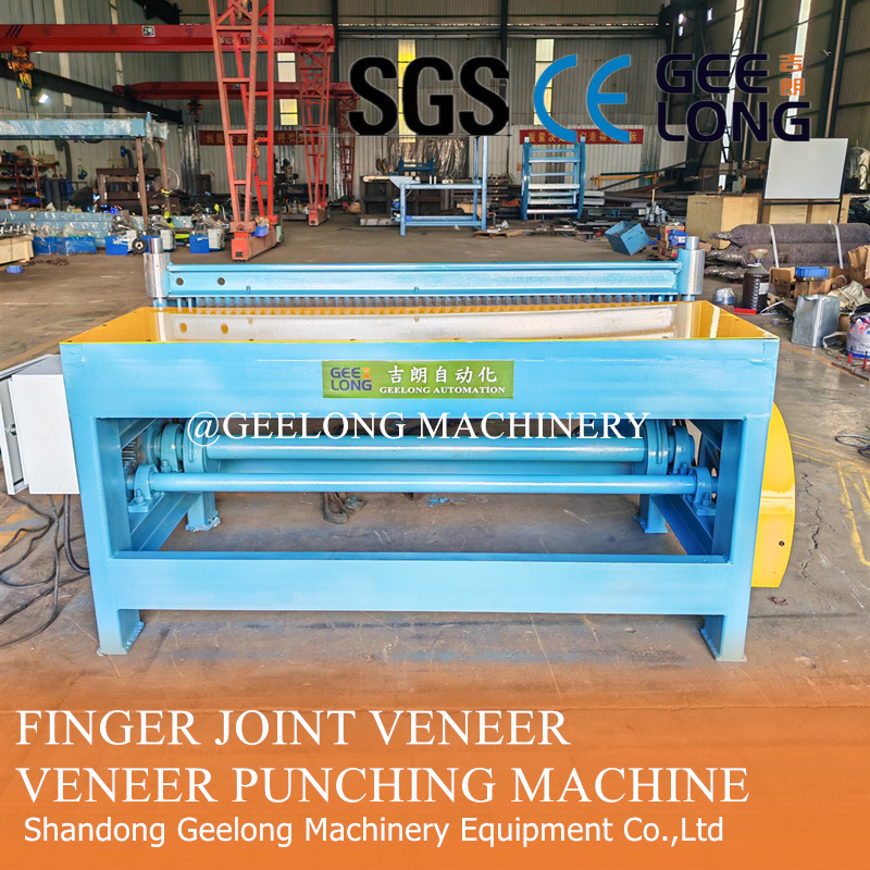 Finger joint veneer tooth edge punching machine