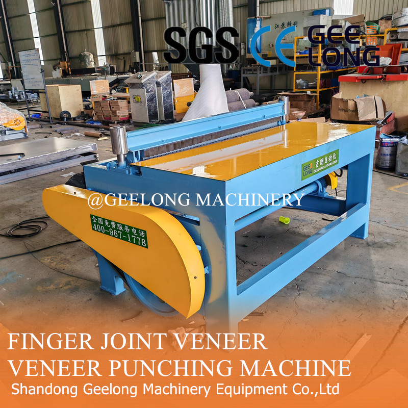 Finger joint veneer tooth edge punching machine