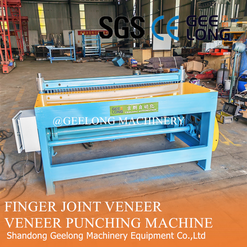 Finger joint veneer tooth edge punching machine