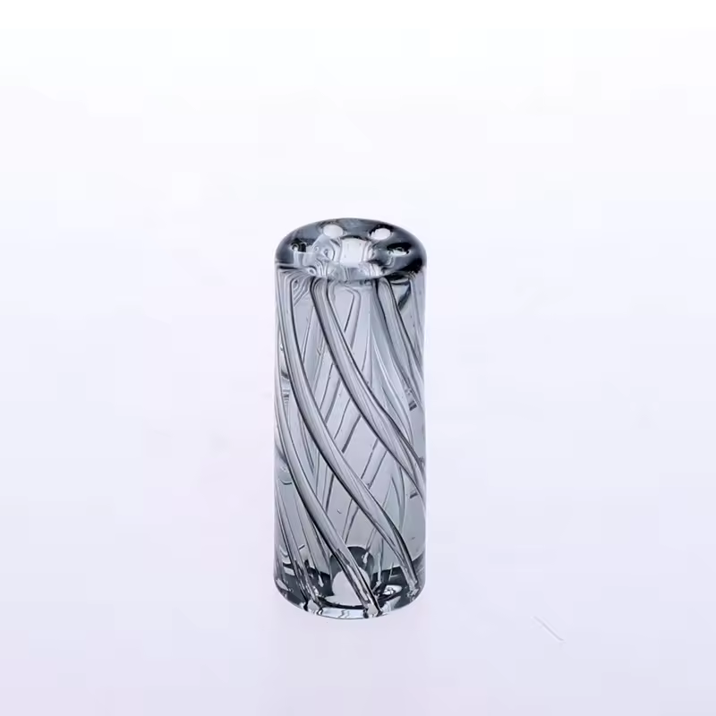 New design custom colored spiral glass rolling filter tips