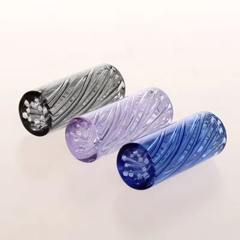 New design custom colored spiral glass rolling filter tips