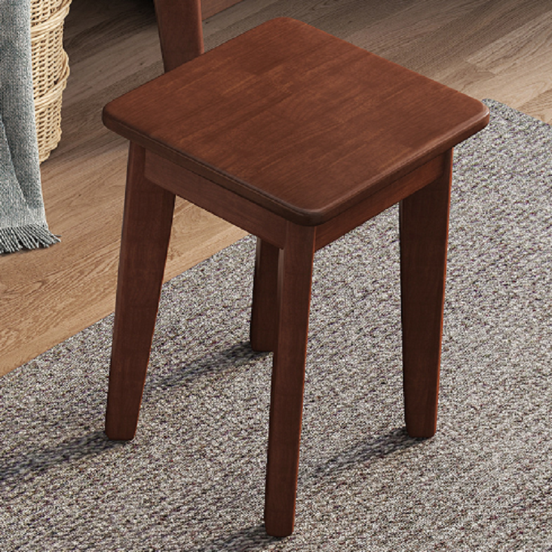 Solid Wood Square Stool