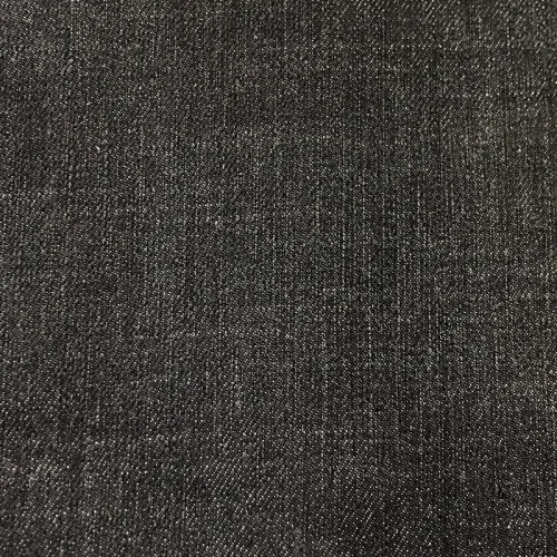 Denim noir extensible épais de 11,2 oz à hachures croisées