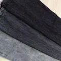 Tela negra rígida de jeans de mezclilla crudos de 6.4 oz