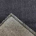 11,2 onças hachurado de jeans preto elástico pesado