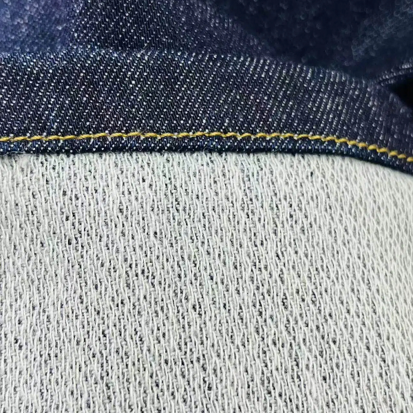 10oz Knit Denim Fabric - Indigo Blue, 99% Cotton