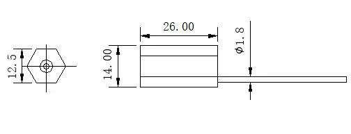 SQ1021 plastic hexagon seal