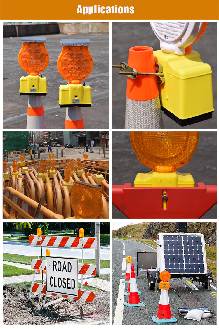 DK LED Traffic Warning Battery Barricade Light