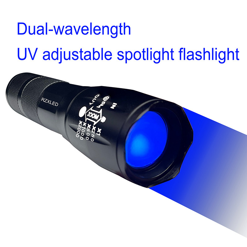 RZXLED Adjustable Focus 3W High Power UV-C 254NM with 365NM Dual ...