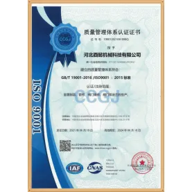 ISO 9001 Certificate Of Quality in Chinese