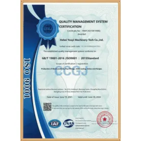 ISO 9001 Certificate Of Quality