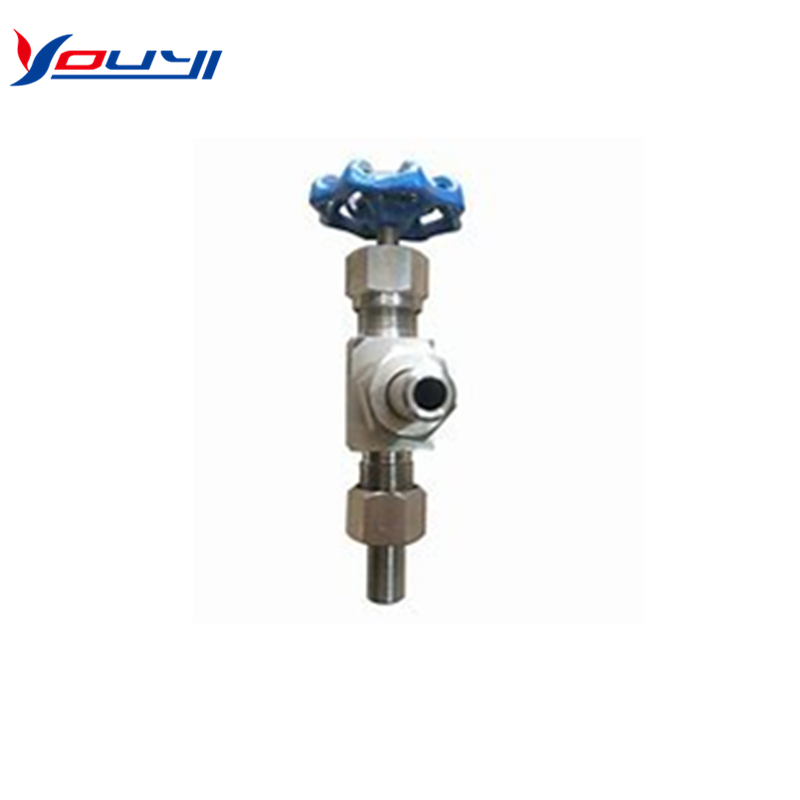 J24H Угловой игольчатый клапан с наружной резьбой
