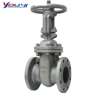 The gate valve is designed as a full-pass valve. This means that the size of the valve port is the same as the inner diameter of the connecting pipe.
