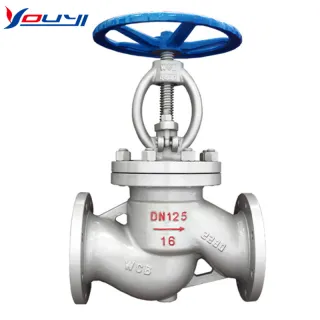A globe valve is a linear motion valve used to stop, start, and regulate fluid flow.