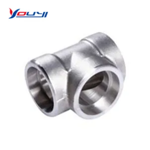 China Stainless Steel Ss 304 316 Forging Steel Forged Fittings NPT Theaded Equal Tee