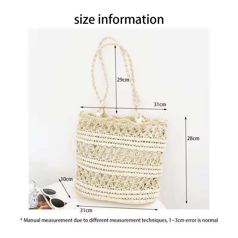 Paper rope shoulderbag