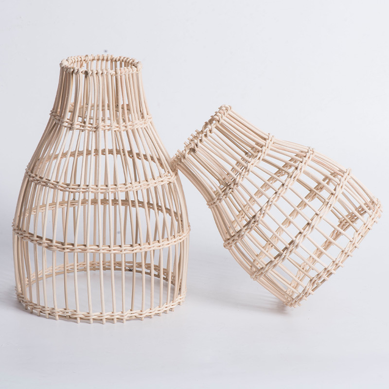 Rattan lamp cover