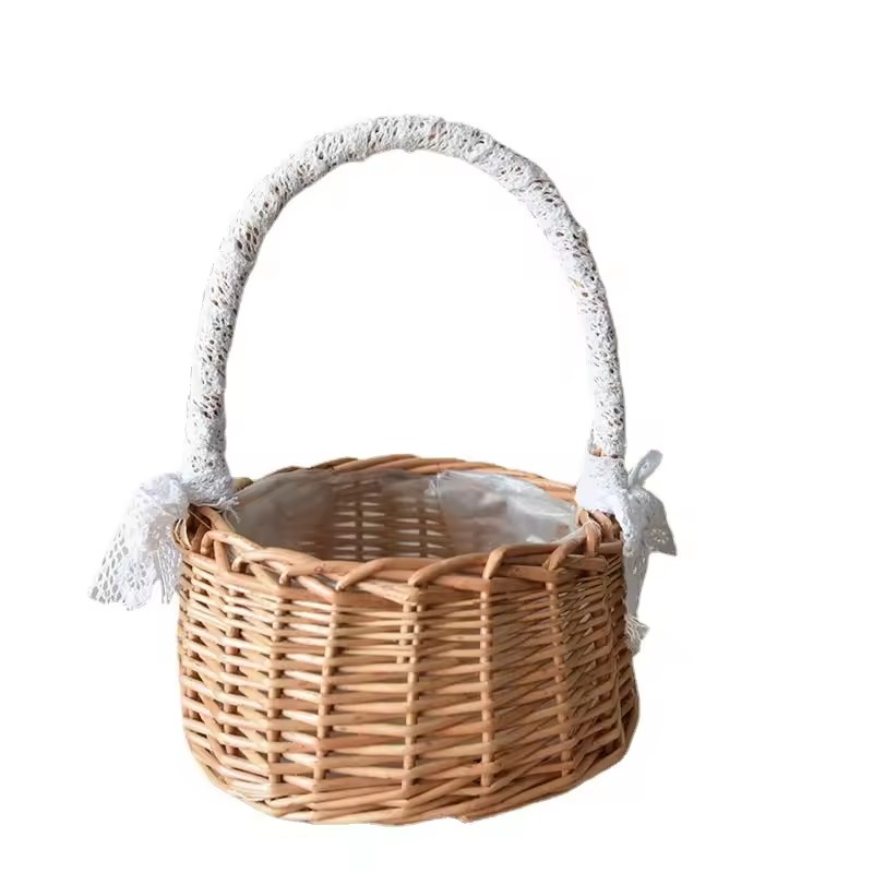 Wicker gift basket