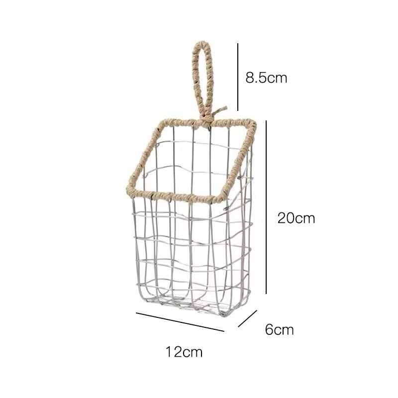 Iron wire hanging basket