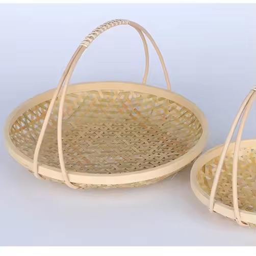 Bamboo food basket