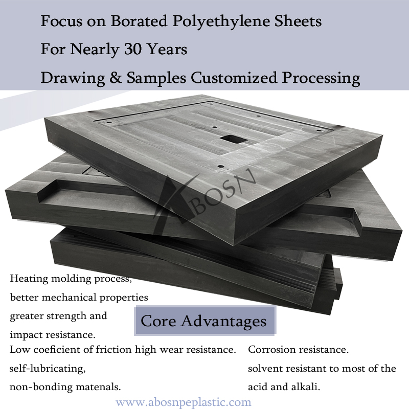 Flame-retardant UHMWPE sheet/Boron UHMWPE plate