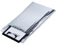 Metallic Silver Bubble Mailers for Chocolate