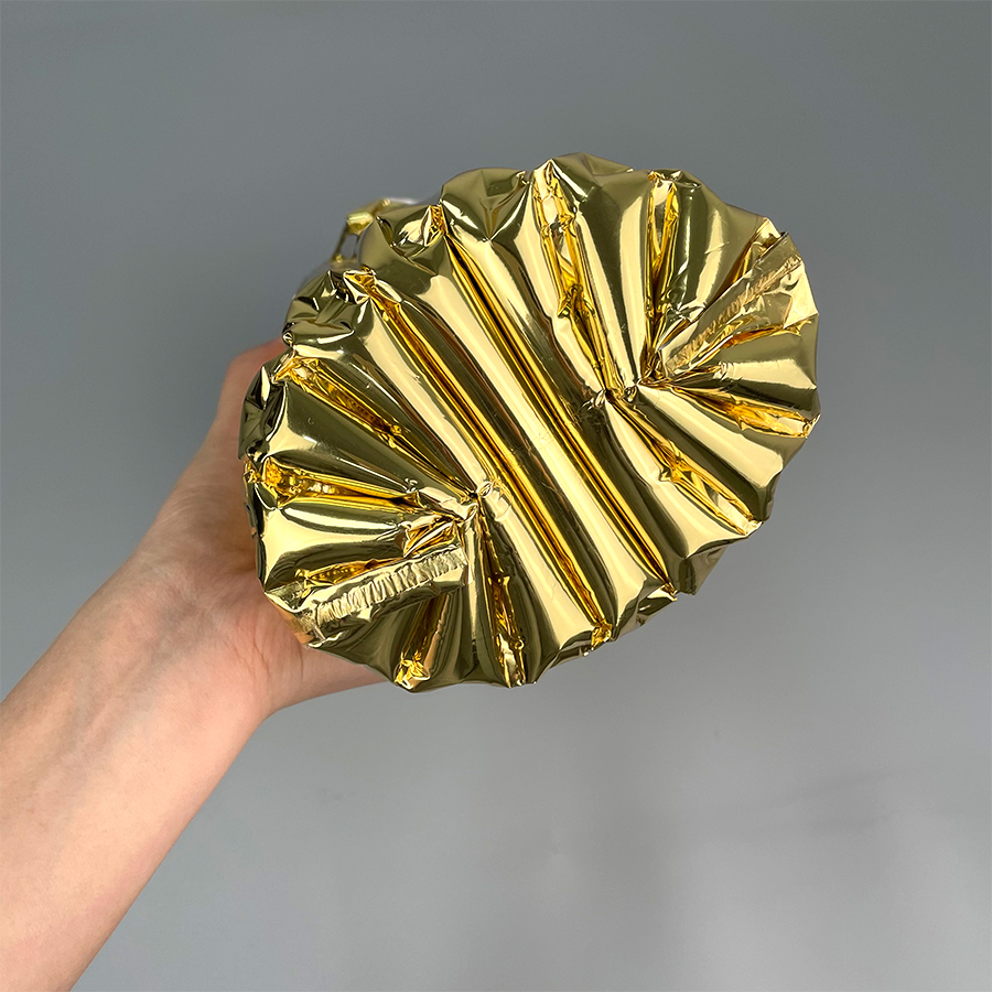 Gold Metallic Air Filling Bag for Wine