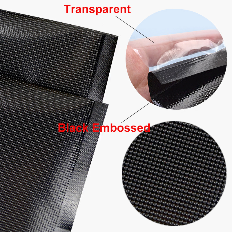 Black Embossed Food Vacuum Bag