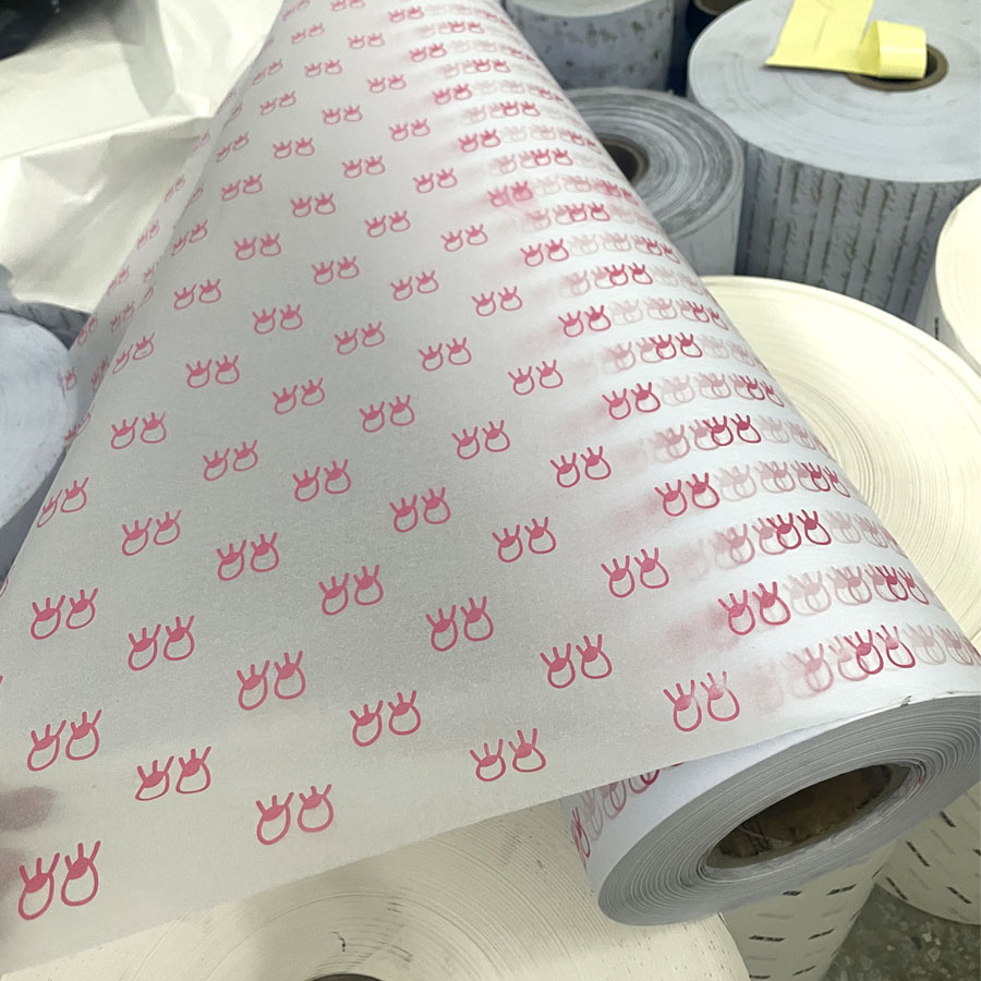 Custom Logo Printed Tissue Wrapping Paper Roll