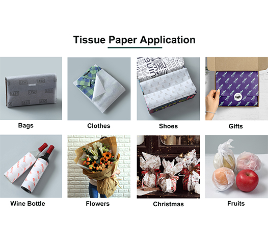 100% Recycled Tissue Wrapping Paper Packaging