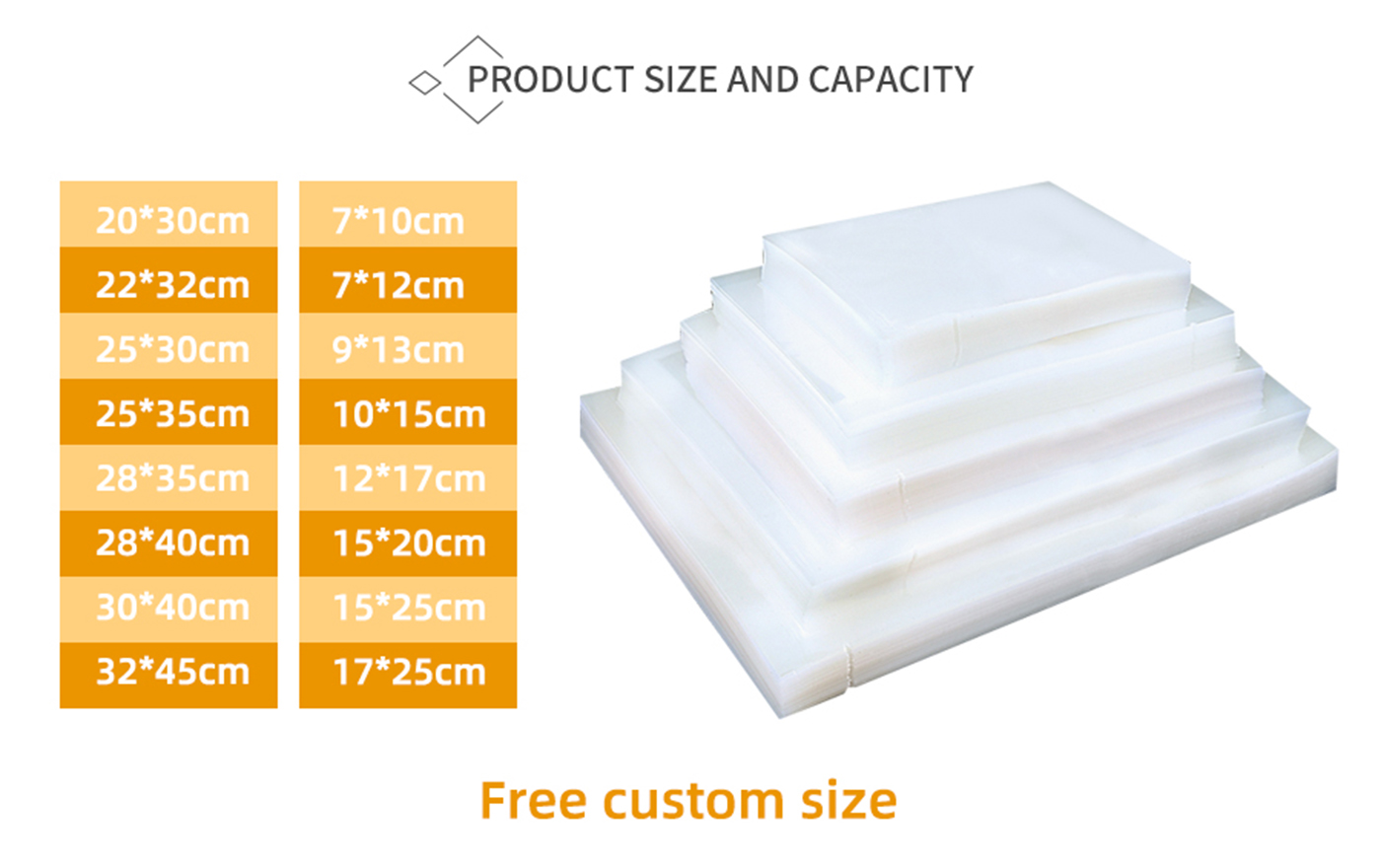 Food Vacuum Sealer Bags Rolls