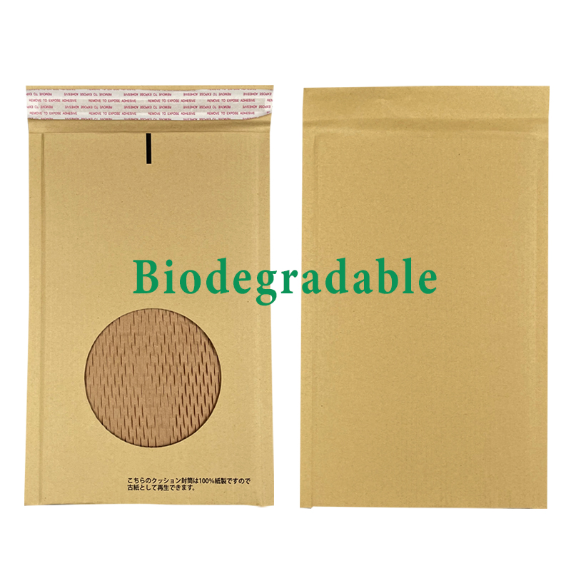 Biodegradable Custom Kraft Wrap Envelope Corrugated Honeycomb Paper Padded Mailing Pouch