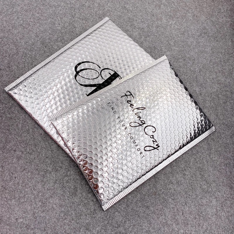 Metallic Silver Bubble Mailers for Chocolate