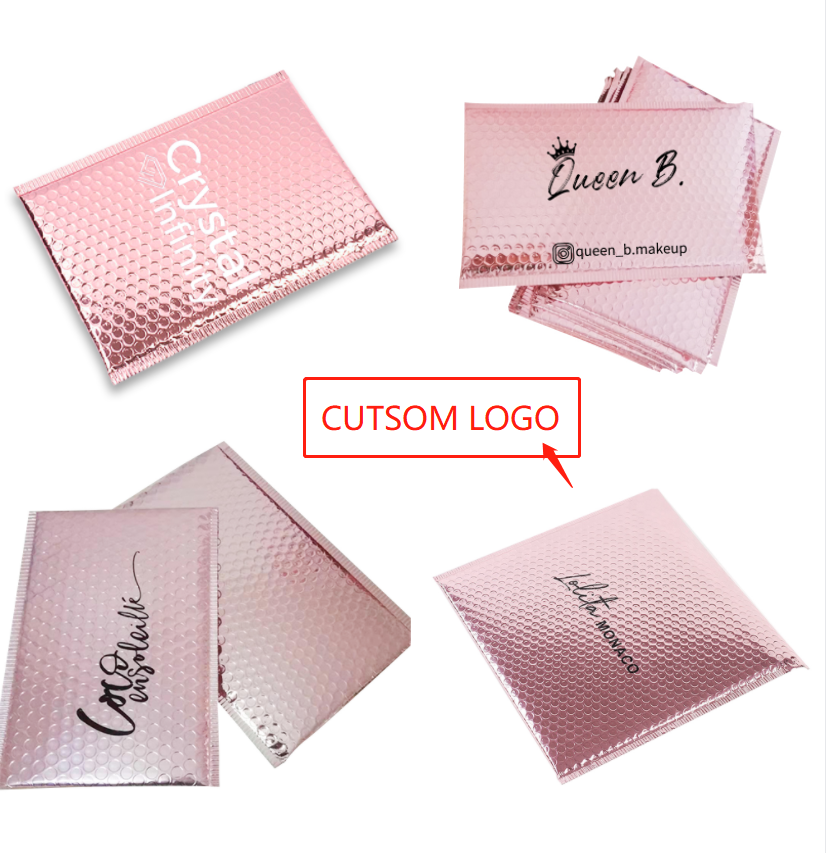 Rose Gold Metallic Bubble Mailer