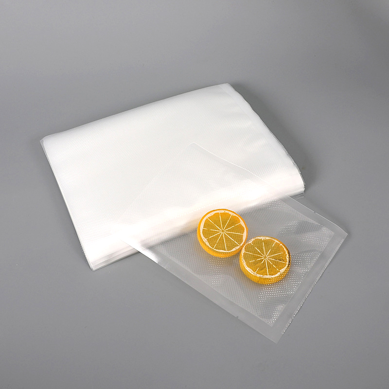 Transparent Embossed Vacume Seal Plastic Bags Food Vacuum Sealer Bags