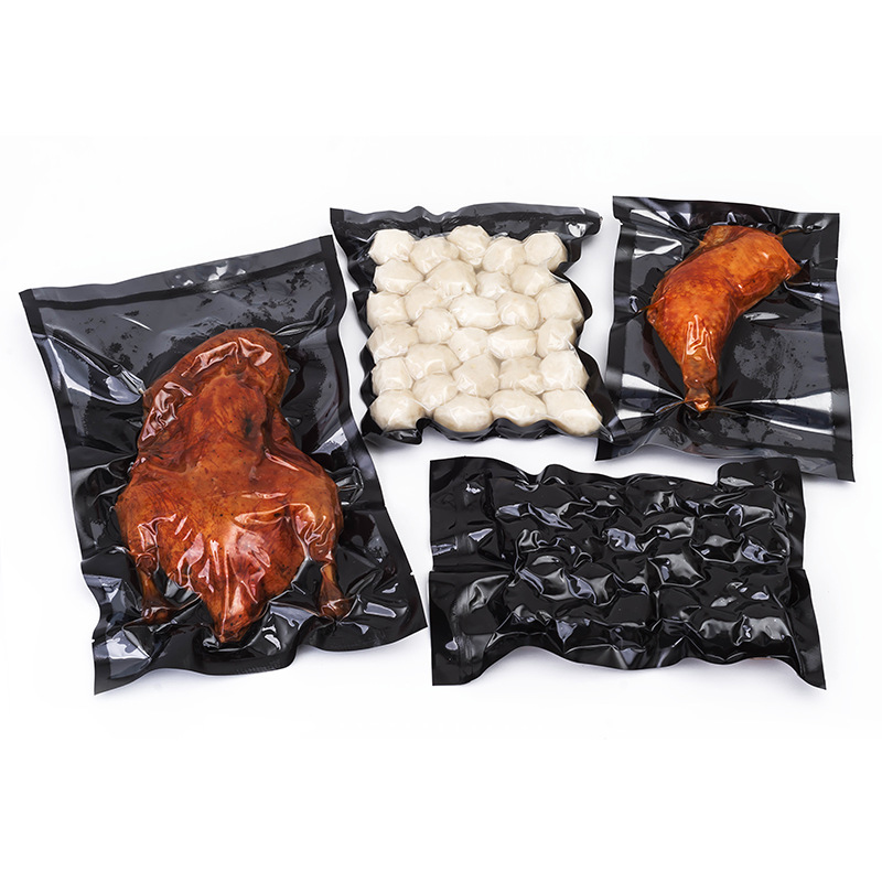 Black Embossed Food Vacuum Bag